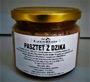 Pasztet z dzika w słoiku -  350 g