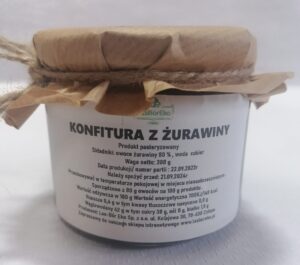 KONFITURA Z ŻURAWINY